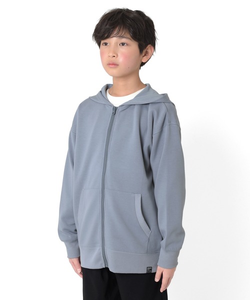 GLAZOS(グラソス)の「ダンボール・ZIPパーカー(パーカー・キッズ・ライトグレー/サックスブルー/ブラック・140cm/170cm/160cm/150cm)」の9枚目の写真