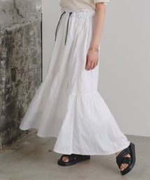 Kastane | 【2023SSアイテム】ナイロンティアードボリュームスカート(スカート)