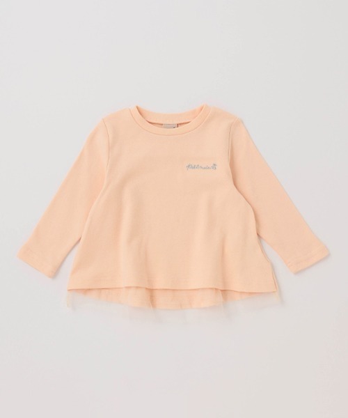 petit main（プティマイン）の「【GOOD PRICE】フレアー長袖T★（Tシャツ/カットソー・キッズ・ライトベージュ/オレンジ/アイボリー/グリーン・110cm/120cm/80ｃｍ/100cm/130cm/90cm）」の8枚目の写真