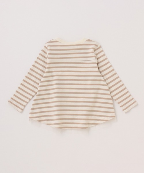 petit main（プティマイン）の「【GOOD PRICE】フレアー長袖T★（Tシャツ/カットソー・キッズ・ライトベージュ/オレンジ/アイボリー/グリーン・110cm/120cm/80ｃｍ/100cm/130cm/90cm）」の9枚目の写真