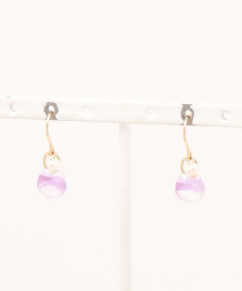 tone（トーン）の「【雨あがりの森】ティアドロップ・ピアス(MA)（ピアス（両耳用）・レディース・その他/ミント/ラベンダー/ピンク系その他/ブルー系その他・FREE）」の2枚目の写真