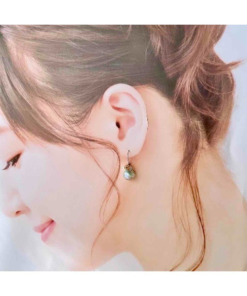 tone（トーン）の「【雨あがりの森】ティアドロップ・ピアス(MA)（ピアス（両耳用）・レディース・その他/ミント/ラベンダー/ピンク系その他/ブルー系その他・FREE）」の6枚目の写真