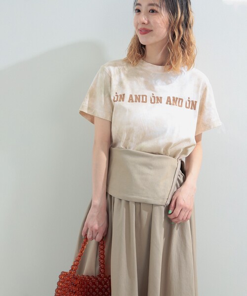 Ray BEAMS(レイビームス)の「NOMA t.d. × Ray BEAMS / 別注 TIEDYE Tシャツ(Tシャツ/カットソー・レディース・ナチュラル/ピンク/ベージュ・ONE SIZE)」の5枚目の写真