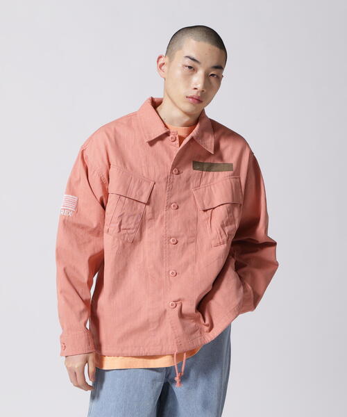 AVIREX（アヴィレックス）の「【WEB&DEPOT限定】PIGMENT DYED FATIGUE SHIRT / ピグメント ダイ ファティーグ シャツ / AVIREX / アヴィレックス（シャツ/ブラウス・レディース・ライトグリーン/ピンク/ブルー・L/M/2XL/XL）」の6枚目の写真