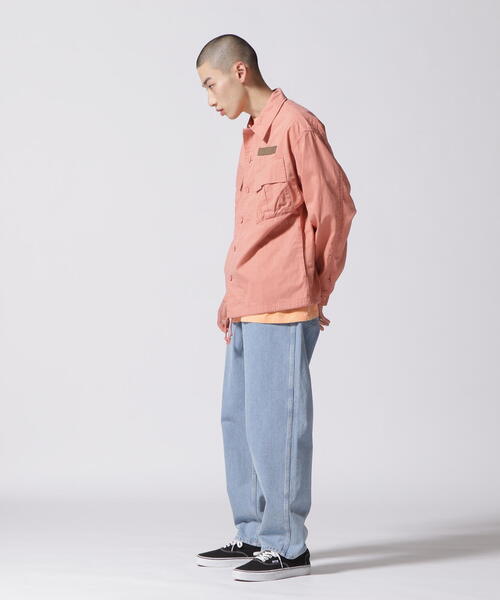 AVIREX（アヴィレックス）の「【WEB&DEPOT限定】PIGMENT DYED FATIGUE SHIRT / ピグメント ダイ ファティーグ シャツ / AVIREX / アヴィレックス（シャツ/ブラウス・レディース・ライトグリーン/ピンク/ブルー・L/M/2XL/XL）」の7枚目の写真
