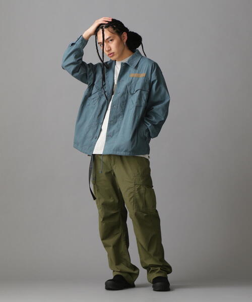 AVIREX（アヴィレックス）の「【WEB&DEPOT限定】PIGMENT DYED FATIGUE SHIRT / ピグメント ダイ ファティーグ シャツ / AVIREX / アヴィレックス（シャツ/ブラウス・レディース・ライトグリーン/ピンク/ブルー・L/M/2XL/XL）」の13枚目の写真