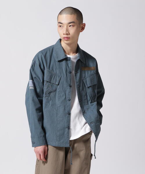 AVIREX（アヴィレックス）の「【WEB&DEPOT限定】PIGMENT DYED FATIGUE SHIRT / ピグメント ダイ ファティーグ シャツ / AVIREX / アヴィレックス（シャツ/ブラウス・レディース・ライトグリーン/ピンク/ブルー・L/M/2XL/XL）」の14枚目の写真