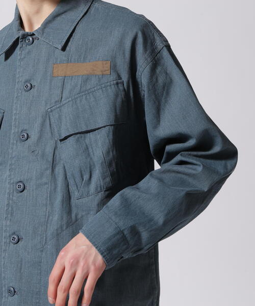 AVIREX（アヴィレックス）の「【WEB&DEPOT限定】PIGMENT DYED FATIGUE SHIRT / ピグメント ダイ ファティーグ シャツ / AVIREX / アヴィレックス（シャツ/ブラウス・レディース・ライトグリーン/ピンク/ブルー・L/M/2XL/XL）」の19枚目の写真