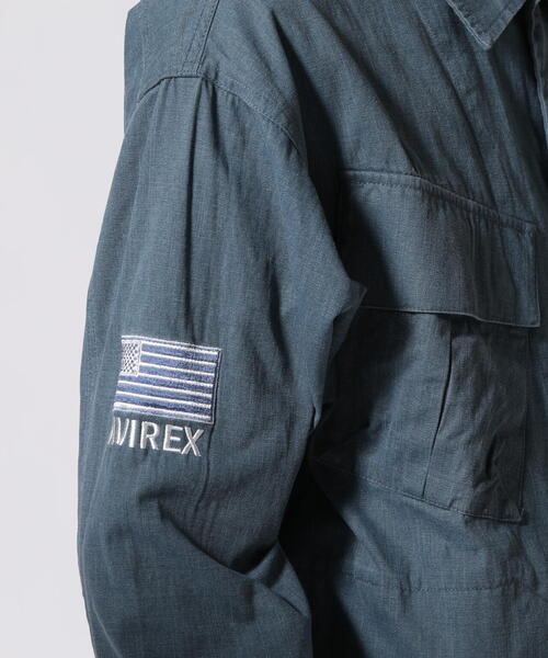 AVIREX（アヴィレックス）の「【WEB&DEPOT限定】PIGMENT DYED FATIGUE SHIRT / ピグメント ダイ ファティーグ シャツ / AVIREX / アヴィレックス（シャツ/ブラウス・レディース・ライトグリーン/ピンク/ブルー・L/M/2XL/XL）」の20枚目の写真