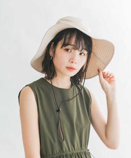 KBF(ケイビーエフ)の「CASSELINI ツバ広サファリハット(ハット・レディース・カーキ/ベージュ/ブラック・ONE)」の3枚目の写真