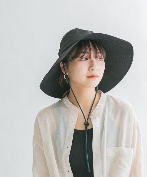 KBF(ケイビーエフ)の「CASSELINI ツバ広サファリハット(ハット・レディース・カーキ/ベージュ/ブラック・ONE)」の8枚目の写真