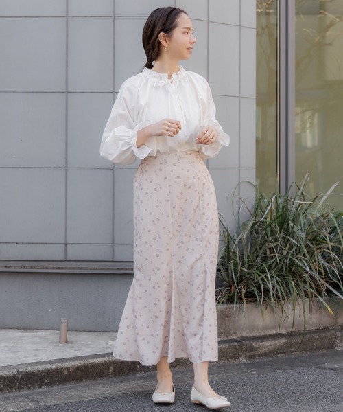 flower(フラワー)の「リラックスフリルシャツ(シャツ/ブラウス・レディース・ホワイト/ブルー・FREE)」の16枚目の写真