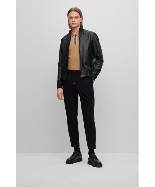 BOSS（ボス）の「コントラストカラートリム インターロックコットン ポロシャツ（ポロシャツ・メンズ・グレー/カーキ/ベージュ/ホワイト/ネイビー・M/L/XL/XXL/S/XXXL）」の19枚目の写真