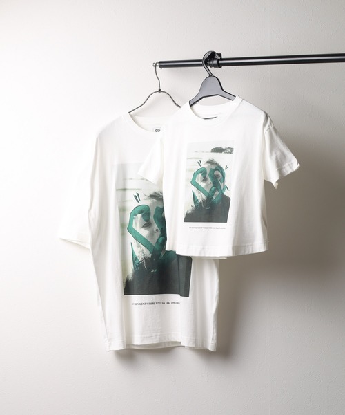 FRANKLIN & MARSHALL(フランクリンマーシャル)の「【Kt】【SIXSENCERECORD×FRANKLIN & MARSHALL】親子ペア Tシャツ(Tシャツ/カットソー・レディース・レッド/ブルー/グリーン・FREE)」の2枚目の写真