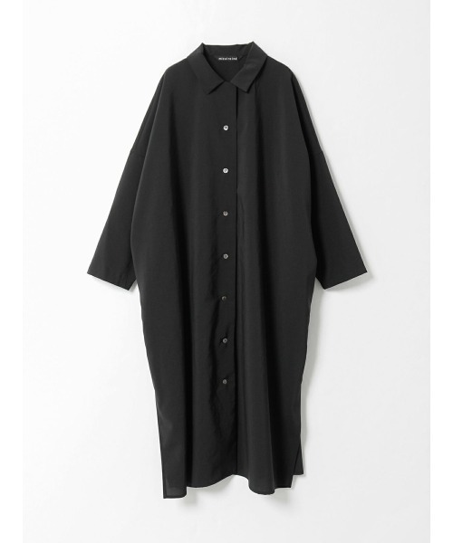 mizuiroind(ミズイロインド)の「mizuiro ind ワイドシャツカラーコート(その他アウター・レディース・ブラック/アイボリー/チャコールグレー・FREE)」の10枚目の写真