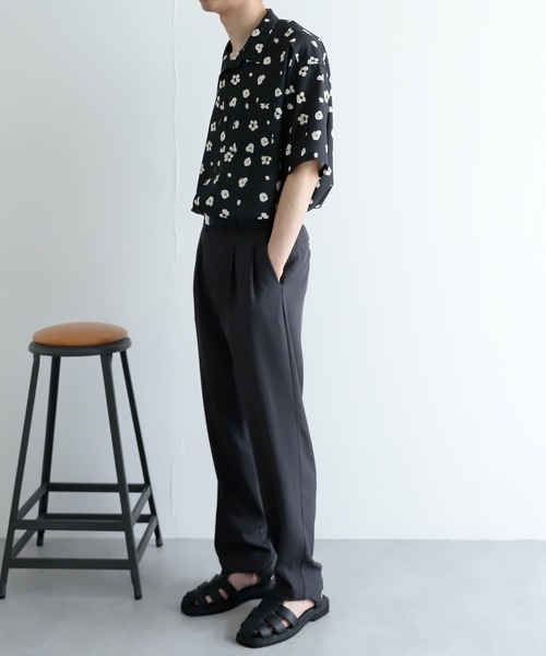 SENSE OF PLACE by URBAN RESEARCH（センスオブプレイスバイアーバンリサーチ）の「『イージーケア』ボタニカルオープンカラールーズシャツ（シャツ/ブラウス・メンズ・ブルー/ライトベージュ/グリーン/チャコールグレー・SMALL/MEDIUM/LARGE）」の11枚目の写真