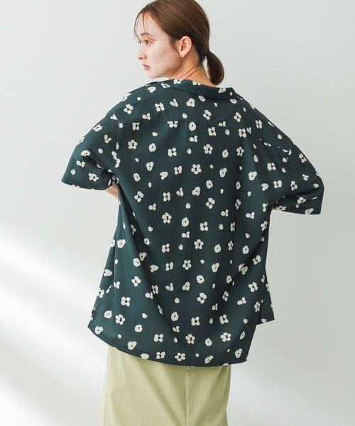 SENSE OF PLACE by URBAN RESEARCH（センスオブプレイスバイアーバンリサーチ）の「『イージーケア』ボタニカルオープンカラールーズシャツ（シャツ/ブラウス・メンズ・ブルー/ライトベージュ/グリーン/チャコールグレー・SMALL/MEDIUM/LARGE）」の22枚目の写真