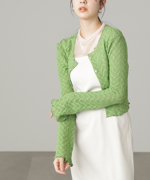 FREE'S MART（フリーズマート）の「◆メロー半袖シアーカットソー（Tシャツ/カットソー・レディース・パープル/ブラック/ホワイト・FREE）」の7枚目の写真