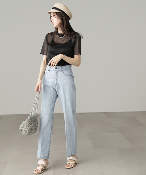 FREE'S MART（フリーズマート）の「◆メロー半袖シアーカットソー（Tシャツ/カットソー・レディース・パープル/ブラック/ホワイト・FREE）」の14枚目の写真