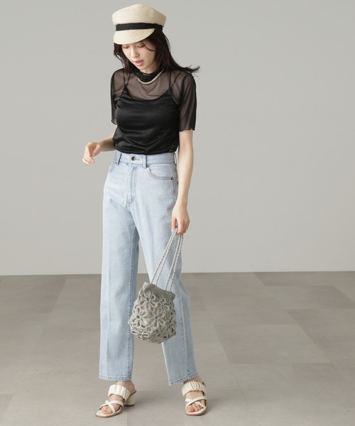 FREE'S MART（フリーズマート）の「◆メロー半袖シアーカットソー（Tシャツ/カットソー・レディース・パープル/ブラック/ホワイト・FREE）」の15枚目の写真