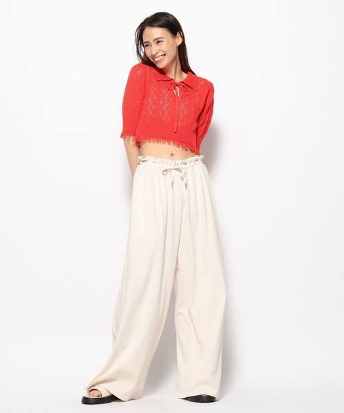 FOREVER 21（フォーエバー トゥエンティーワン）の「ドロストカットパンツ（その他パンツ・レディース・ブルー/ホワイト/レッド/ブラック・SMALL/MEDIUM）」の18枚目の写真