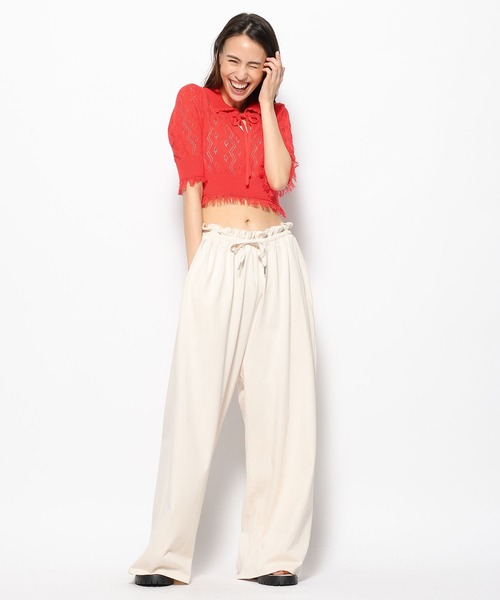 FOREVER 21（フォーエバー トゥエンティーワン）の「ドロストカットパンツ（その他パンツ・レディース・ブルー/ホワイト/レッド/ブラック・SMALL/MEDIUM）」の19枚目の写真