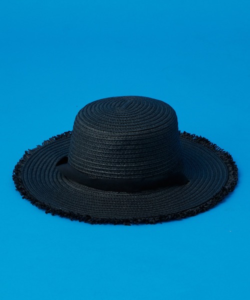 CIAOPANIC TYPY（チャオパニックティピー）の「【SOUNDSGOOOOD/サウンズグッド】リボンストラップフリンジカンカンハット（ハット・メンズ・ホワイト/ブラック・ONE SIZE）」の4枚目の写真