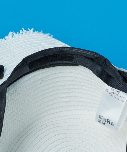 CIAOPANIC TYPY（チャオパニックティピー）の「【SOUNDSGOOOOD/サウンズグッド】リボンストラップフリンジカンカンハット（ハット・メンズ・ホワイト/ブラック・ONE SIZE）」の8枚目の写真