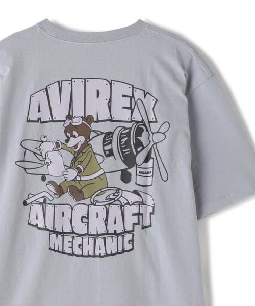 《WEB&DEPOT限定》CREW NECK T-SHIRT FLIGHT MECHANIC / クルーネック Tシャツ フライトメカニック / AVIREX / アヴィレックス（Tシャツ/カットソー）｜AVIREX（アヴィレックス）