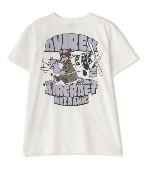 AVIREX（アヴィレックス）の「《WEB&DEPOT限定》CREW NECK T-SHIRT FLIGHT MECHANIC / クルーネック Tシャツ フライトメカニック / AVIREX / アヴィレックス（Tシャツ/カットソー・メンズ・ピンク/その他10/その他18/ブラック/ホワイト・F/L/M/2XL/XL）」の7枚目の写真
