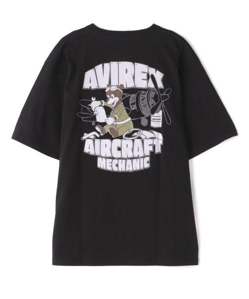 AVIREX（アヴィレックス）の「《WEB&DEPOT限定》CREW NECK T-SHIRT FLIGHT MECHANIC / クルーネック Tシャツ フライトメカニック / AVIREX / アヴィレックス（Tシャツ/カットソー・メンズ・ピンク/その他10/その他18/ブラック/ホワイト・F/L/M/2XL/XL）」の9枚目の写真