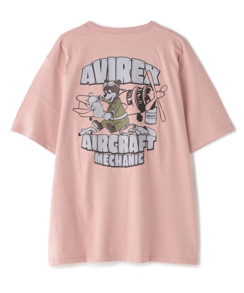 AVIREX（アヴィレックス）の「《WEB&DEPOT限定》CREW NECK T-SHIRT FLIGHT MECHANIC / クルーネック Tシャツ フライトメカニック / AVIREX / アヴィレックス（Tシャツ/カットソー・メンズ・ピンク/その他10/その他18/ブラック/ホワイト・F/L/M/2XL/XL）」の11枚目の写真