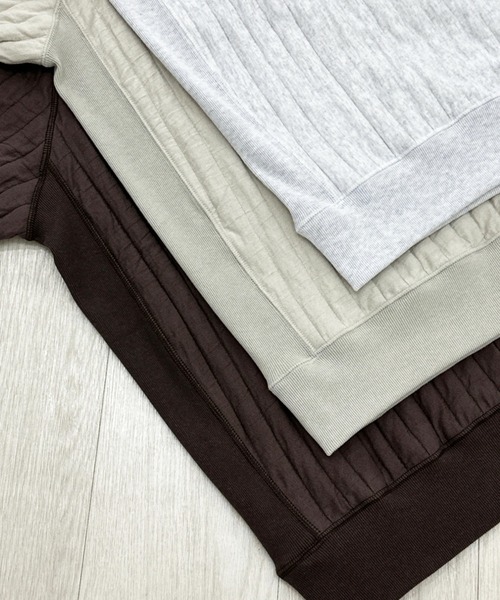 KIIT（キート）の「KIIT REVERSE WAVE TYPE CREW NECK (KIP-T95-001)（Tシャツ/カットソー・メンズ・ホワイト/ベージュ/ブラウン・1/3/2）」の7枚目の写真
