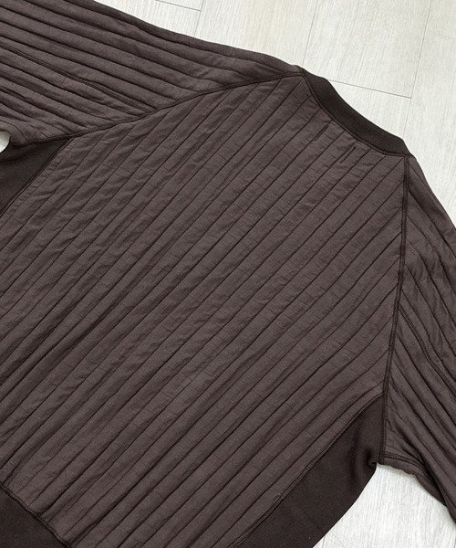 KIIT（キート）の「KIIT REVERSE WAVE TYPE CREW NECK (KIP-T95-001)（Tシャツ/カットソー・メンズ・ホワイト/ベージュ/ブラウン・1/3/2）」の6枚目の写真