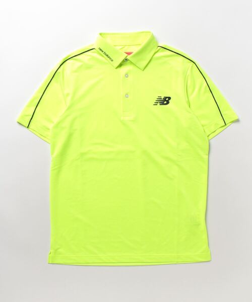【美品】New Balance Golf ポロシャツ グラデーションカラー New Balance ニューバランス SPORT チェッカー ロゴ千鳥格子柄