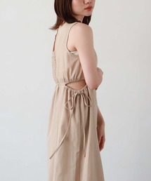 archives | 麻調サイドスリットノースリワンピース(ワンピース)