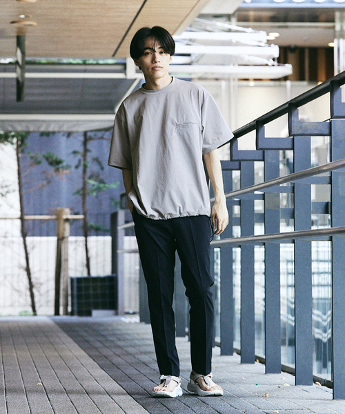 417 EDIFICE（フォーワンセブンエディフィス）の「マイクロリップ レジャーTシャツ ”セットアップ着用可能”（Tシャツ/カットソー・メンズ・グリーン/ブルー/ブラック/グレー・LARGE/MEDIUM/SMALL）」の15枚目の写真
