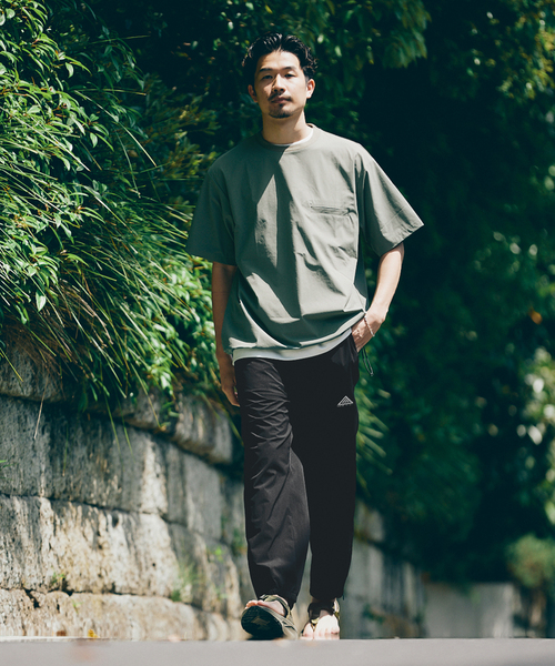 417 EDIFICE（フォーワンセブンエディフィス）の「マイクロリップ レジャーTシャツ ”セットアップ着用可能”（Tシャツ/カットソー・メンズ・グリーン/ブルー/ブラック/グレー・LARGE/MEDIUM/SMALL）」の12枚目の写真