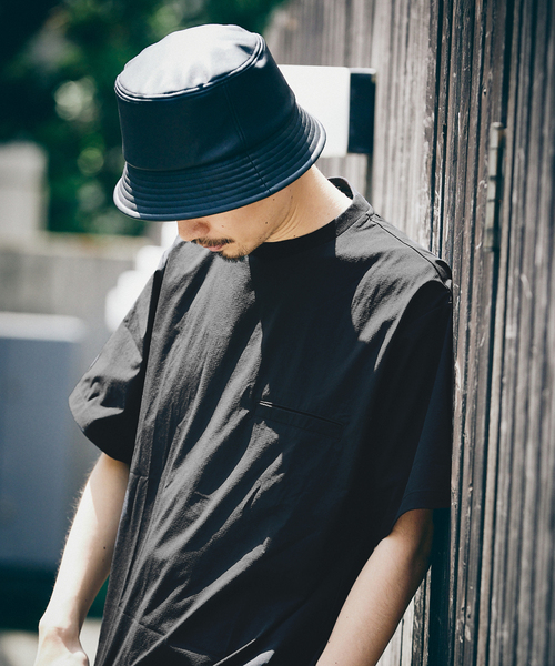 417 EDIFICE（フォーワンセブンエディフィス）の「マイクロリップ レジャーTシャツ ”セットアップ着用可能”（Tシャツ/カットソー・メンズ・グリーン/ブルー/ブラック/グレー・LARGE/MEDIUM/SMALL）」の7枚目の写真