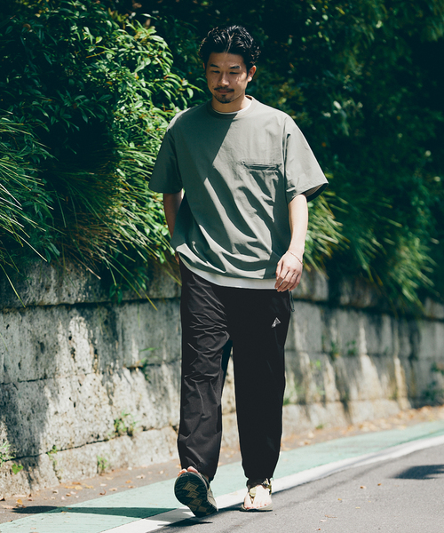 417 EDIFICE（フォーワンセブンエディフィス）の「マイクロリップ レジャーTシャツ ”セットアップ着用可能”（Tシャツ/カットソー・メンズ・グリーン/ブルー/ブラック/グレー・LARGE/MEDIUM/SMALL）」の10枚目の写真