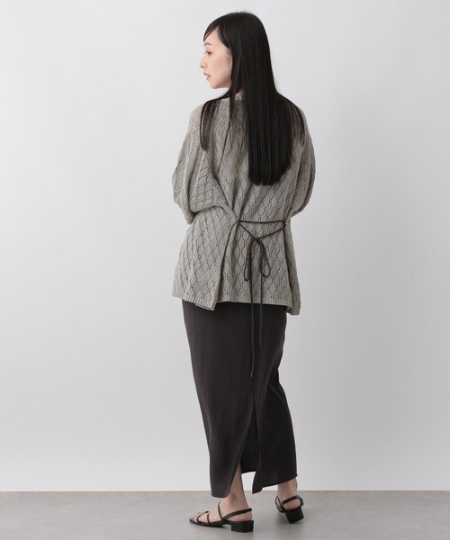 LOWRYS FARM(ローリーズファーム)の「スカシアミカシュクール6S 905207(カーディガン/ボレロ・レディース・グレー/アイボリー/イエロー・FREE)」の11枚目の写真