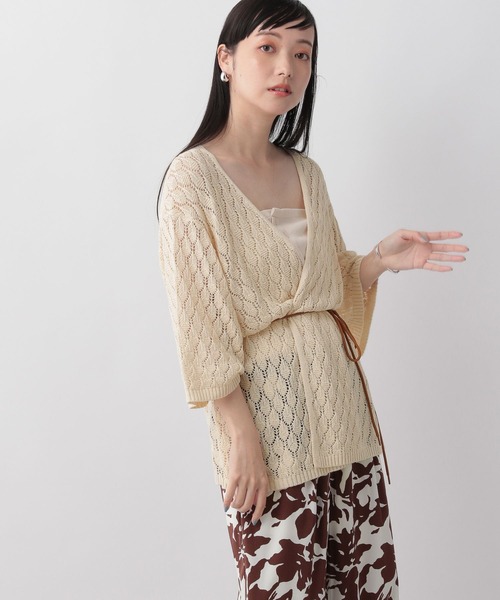 LOWRYS FARM(ローリーズファーム)の「スカシアミカシュクール6S 905207(カーディガン/ボレロ・レディース・グレー/アイボリー/イエロー・FREE)」の10枚目の写真