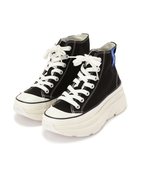 AKIII CLASSIC(アキクラシック)の「AKIII CLASSIC / アキクラシック AKIII COTTON HIGH(スニーカー・レディース・ホワイト/ブラック・23.5cm/24.5cm)」の2枚目の写真