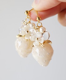 jolie minette/いちご × バブル ピアス