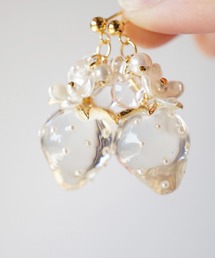 jolie minette/いちご × バブル ピアス