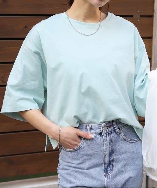 tシャツ 「25AW新作」ワイドシルエットスクエアプルオーバー レディース wk-0392_01.jpg