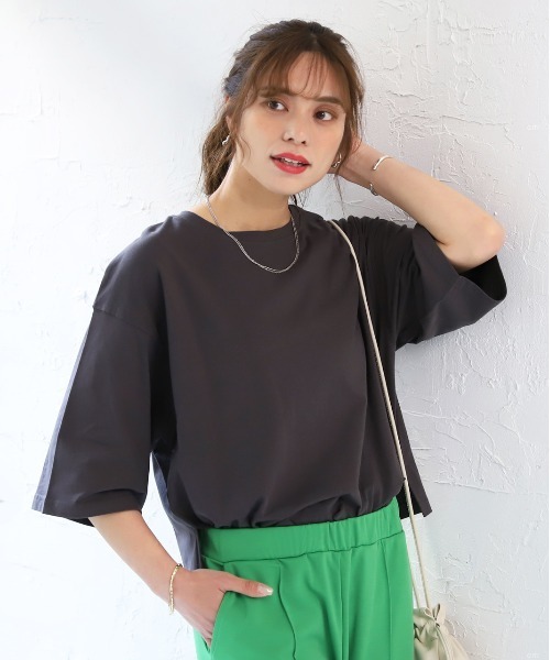 ダークブルー ショート丈 無地Tシャツ Alo Yoga / M NERGY(ナージー) / 【alo】ALL DAY SHORT SLEEVE オールデイ