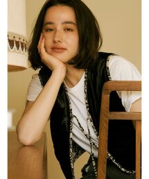 Ungrid | リバーシブルベロアベスト(ベスト)