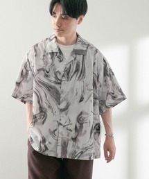 ITEMS URBANRESEARCH | マーブルプリントオープンカラー半袖シャツ(シャツ/ブラウス)