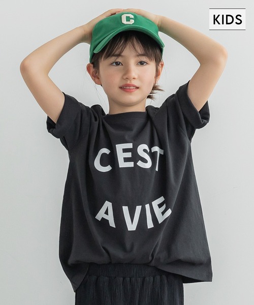 coca（coca）（コカ）の「キッズ 親子お揃い ビッグシルエット プリント Tシャツ（Tシャツ/カットソー・キッズ・D/B/A/C・110/140/130/120/100）」の3枚目の写真